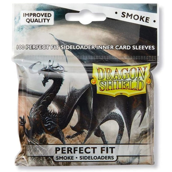 Dragon Shield Card Sleeves - Perfect Fit Slideloaders - Smoke
