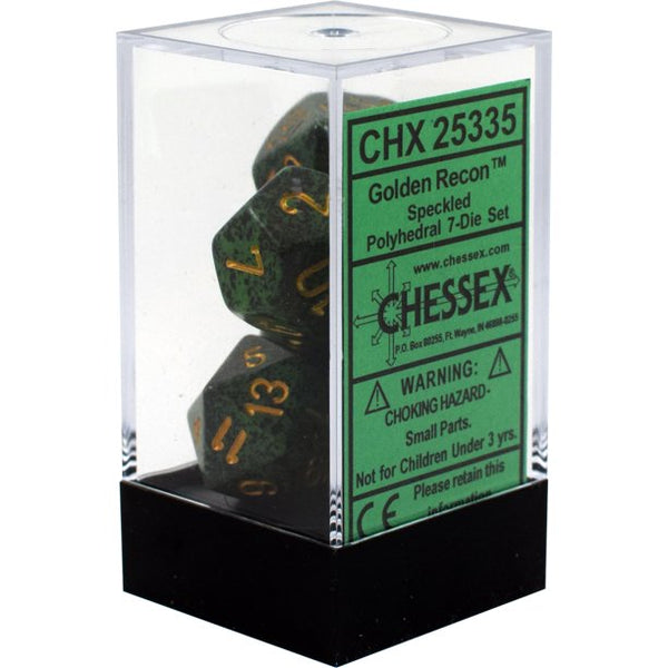 Chessex: 7-Die Set Speckled (Golden Recon)