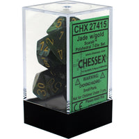 Chessex: 7-Die Set Scarab (Jade/Gold)