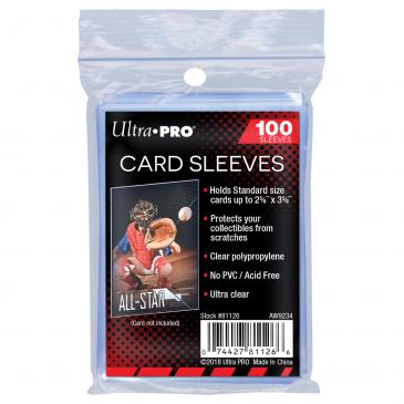 Ultra PRO 2-1/2" X 3-1/2" Soft Card Sleeves (100 Ct)