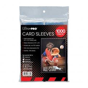 Ultra PRO 2-1/2" X 3-1/2" Soft Card Sleeves (1000 Ct)