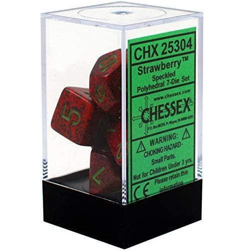 Chessex: 7-Die Set Speckled (Strawberry)