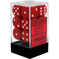 Chessex: 16mm Opaque (Red/White)