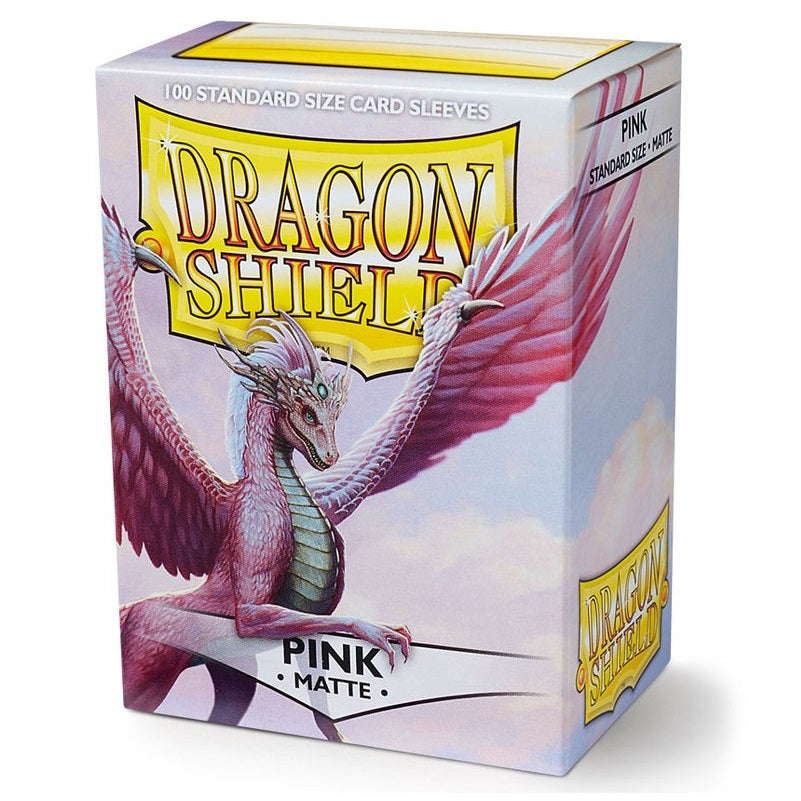 pink card sleeves pokemon Dragon Shield Matte Pink Sleeves