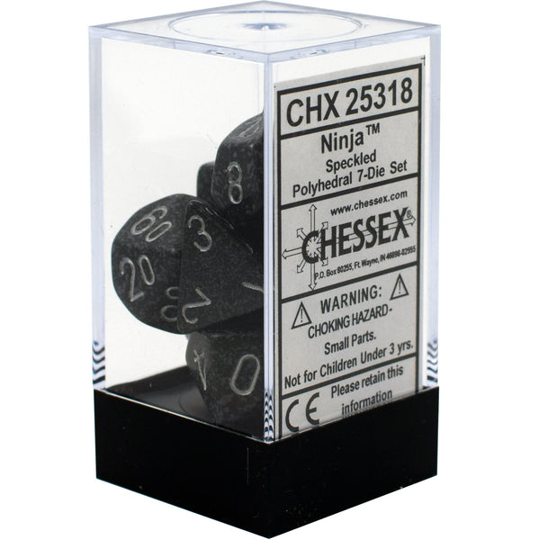 Chessex: 7-Die Set Speckled (Ninja)