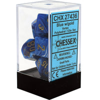 Chessex: 7-Die Set Vortex (Blue/Gold)