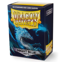 Dragon Shield Card Sleeves - Matte Night Blue