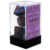 Chessex: 7-Die Set Gemini (Blue-Purple/Gold)