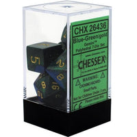 Chessex: 7-Die Set Gemini (Blue-Green/Gold)
