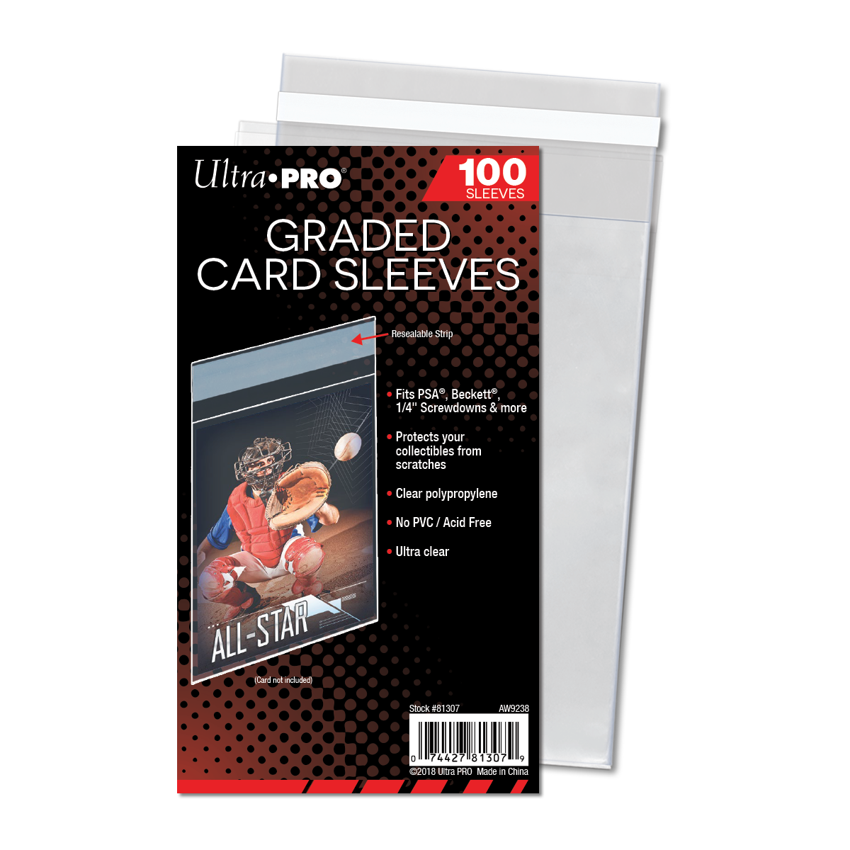 Ultra PRO Graded Card Resealable Sleeves (100ct)